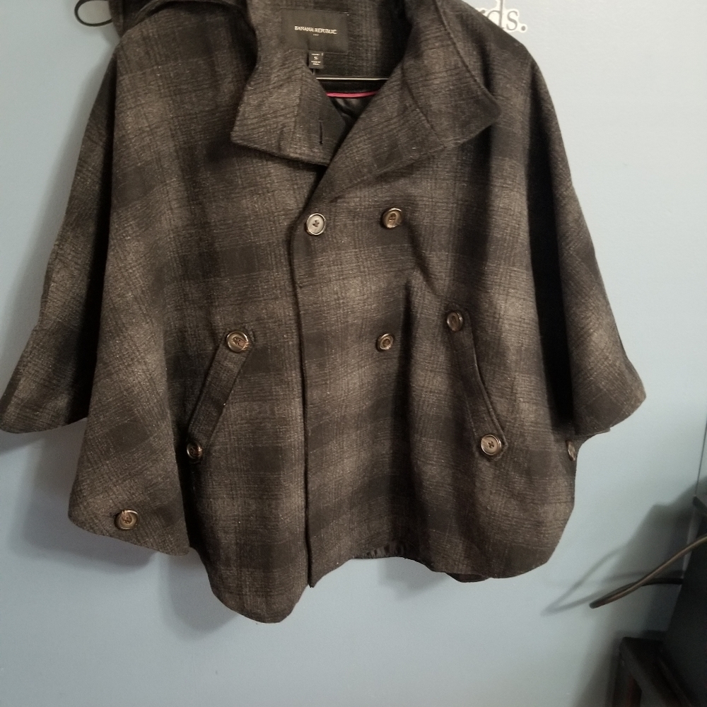 Banana Republic Women's Cape With Hoodie Size SP - Picture 2 of 4
